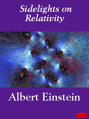 Sidelights on Relativity - ebook